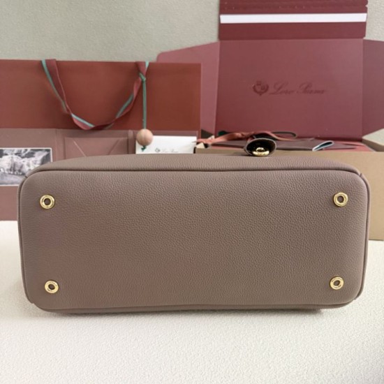 AAA Replica Loro Piana Needle Bag Small/Medium Rock Gray 1:1 Replica Loro Piana Needle Bag Small/Medium Rock Gray Knockoff