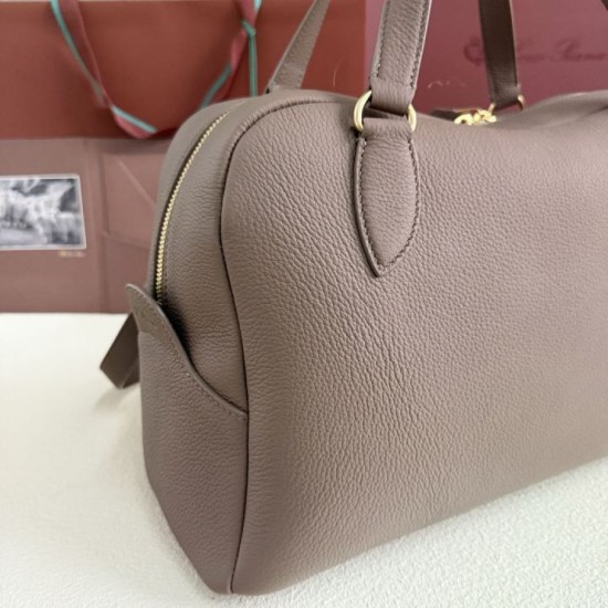 AAA Replica Loro Piana Needle Bag Small/Medium Rock Gray 1:1 Replica Loro Piana Needle Bag Small/Medium Rock Gray Knockoff