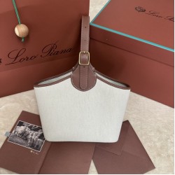 1:1 Replica Loro Piana Bobbin Basket Bag Brown Knockoff