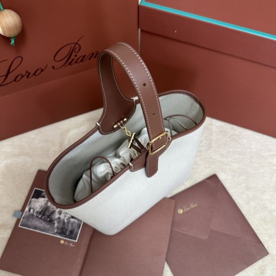 AAA Replica Loro Piana Bobbin Basket Bag Brown 1:1 Replica Loro Piana Bobbin Basket Bag Brown Knockoff