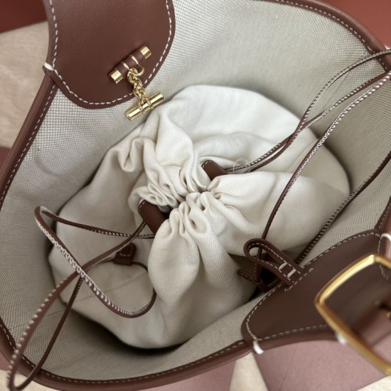 AAA Replica Loro Piana Bobbin Basket Bag Brown 1:1 Replica Loro Piana Bobbin Basket Bag Brown Knockoff