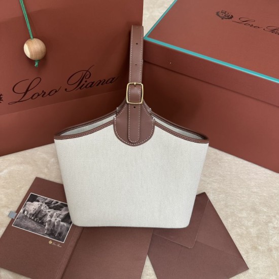 AAA Replica Loro Piana Bobbin Basket Bag Brown 1:1 Replica Loro Piana Bobbin Basket Bag Brown Knockoff