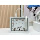 1:1 Replica Dioramour Dior Book Tote bag with multicolored Revolution flowers embroidered white Knockoff