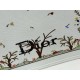 1:1 Replica Dioramour Dior Book Tote bag with multicolored Revolution flowers embroidered white Knockoff