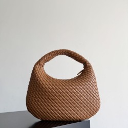 1:1 Replica Veneta small/large Bottega Veneta braided hobo shoulder bag brown Knockoff