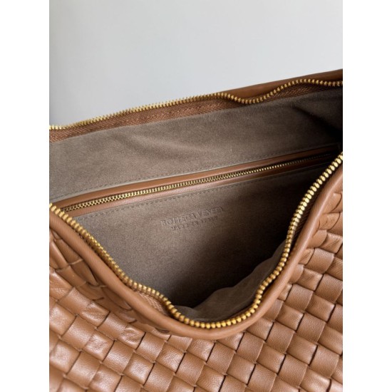 1:1 Replica Veneta small/large Bottega Veneta braided hobo shoulder bag brown Knockoff
