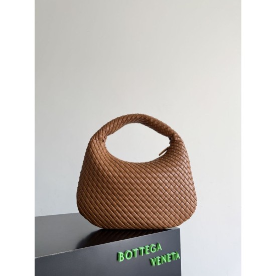 1:1 Replica Veneta small/large Bottega Veneta braided hobo shoulder bag brown Knockoff