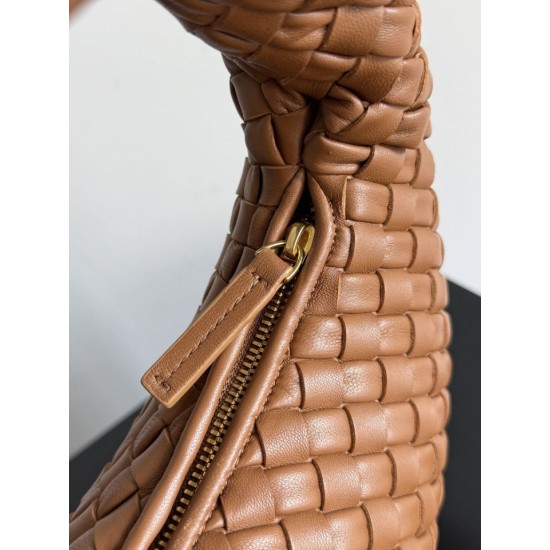 1:1 Replica Veneta small/large Bottega Veneta braided hobo shoulder bag brown Knockoff