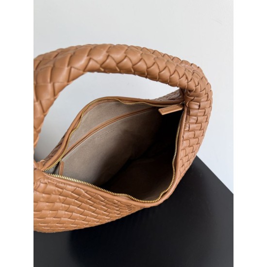 1:1 Replica Veneta small/large Bottega Veneta braided hobo shoulder bag brown Knockoff