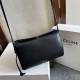 1:1 Replica Celine Trio Flap bag soft lambskin black Knockoff