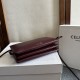 1:1 Replica Celine Trio Flap bag soft lambskin burgundy Knockoff