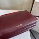1:1 Replica Celine Trio Flap bag soft lambskin burgundy Knockoff