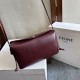 1:1 Replica Celine Trio Flap bag soft lambskin burgundy Knockoff