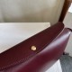 1:1 Replica Celine Trio Flap bag soft lambskin burgundy Knockoff