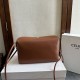 1:1 Replica Celine Trio Flap bags soft lambskin brown Knockoff