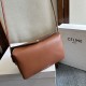 1:1 Replica Celine Trio Flap bags soft lambskin brown Knockoff