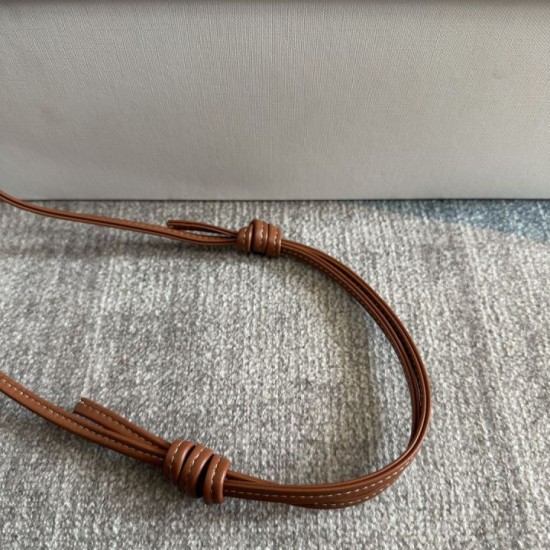 1:1 Replica Celine Trio Flap bags soft lambskin brown Knockoff