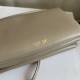1:1 Replica Celine Trio Flap bags soft lambskin gray Knockoff
