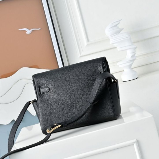1:1 Replica Hermes Kelly Messenger shoulder bag black Knockoff