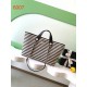1:1 Replica Chanel Deauville AS6007 tote bag white/black striped canvas Knockoff
