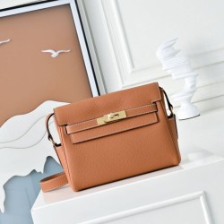 1:1 Replica Hermes Kelly Messenger shoulder bag brown Knockoff
