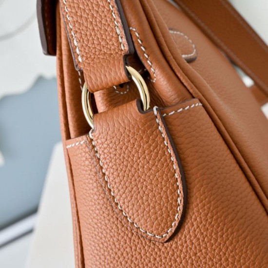 1:1 Replica Hermes Kelly Messenger shoulder bag brown Knockoff