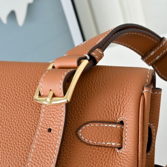 1:1 Replica Hermes Kelly Messenger shoulder bag brown Knockoff