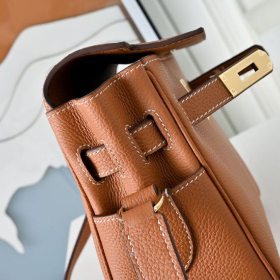 1:1 Replica Hermes Kelly Messenger shoulder bag brown Knockoff