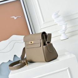 1:1 Replica Tote bag Hermès Kelly Messenger Shoulder Bag Gray Knockoff