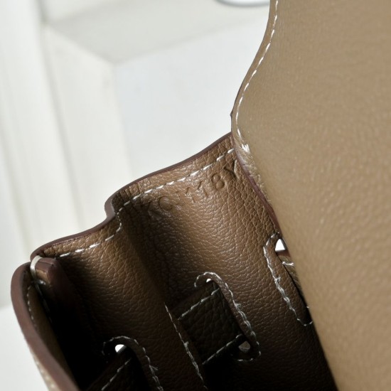 1:1 Replica Tote bag Hermès Kelly Messenger Shoulder Bag Gray Knockoff