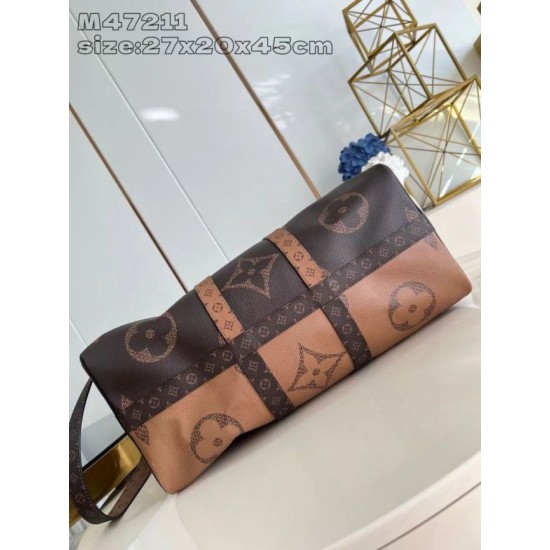 AAA Replica LV Keepall Bandoulière 45 M47211 Monogram Giant 1:1 Replica LV Keepall Bandoulière 45 M47211 Monogram Giant Knockoff