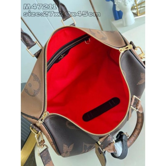 AAA Replica LV Keepall Bandoulière 45 M47211 Monogram Giant 1:1 Replica LV Keepall Bandoulière 45 M47211 Monogram Giant Knockoff
