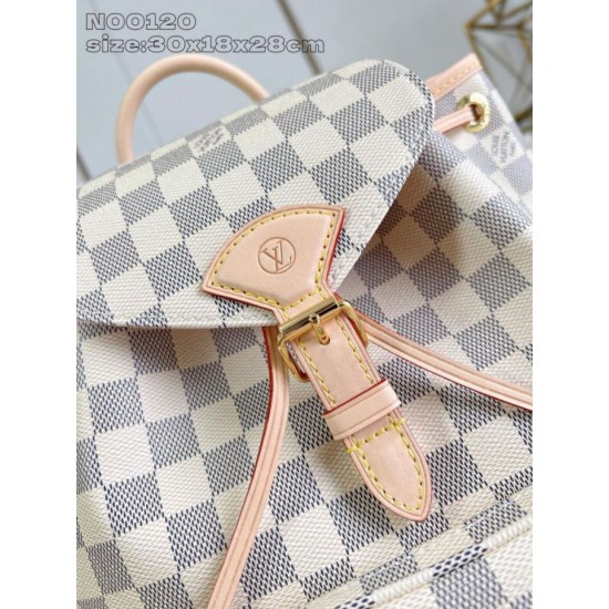 AAA Replica Louis Vuitton Backpack N00120 Montsouris PM Beige 1:1 Replica Louis Vuitton Backpack N00120 Montsouris PM Beige Knockoff