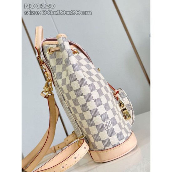 AAA Replica Louis Vuitton Backpack N00120 Montsouris PM Beige 1:1 Replica Louis Vuitton Backpack N00120 Montsouris PM Beige Knockoff
