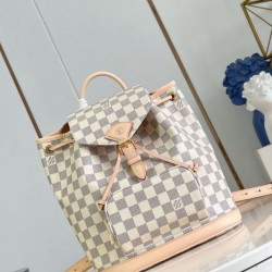 1:1 Replica Louis Vuitton Backpack N00120 Montsouris PM Beige Knockoff