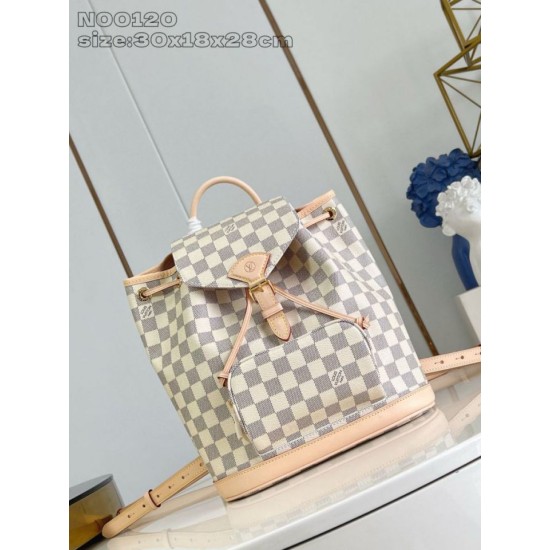 AAA Replica Louis Vuitton Backpack N00120 Montsouris PM Beige 1:1 Replica Louis Vuitton Backpack N00120 Montsouris PM Beige Knockoff