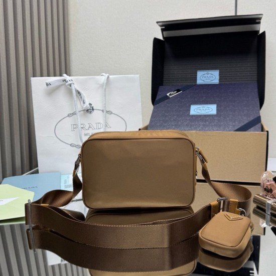 AAA Replica Prada Re-Nylon Shoulder Bag 1BC167 Brown 1:1 Replica Prada Re-Nylon Shoulder Bag 1BC167 Brown Knockoff