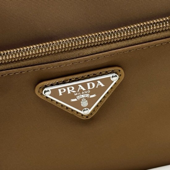 AAA Replica Prada Re-Nylon Shoulder Bag 1BC167 Brown 1:1 Replica Prada Re-Nylon Shoulder Bag 1BC167 Brown Knockoff