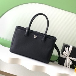 1:1 Replica Chanel Cerf Executive AS2157 Tote Bag Black Caviar Leather Knockoff