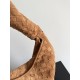 1:1 Replica Bottega Veneta Large Hop Shoulder Bag Brown Suede Knockoff