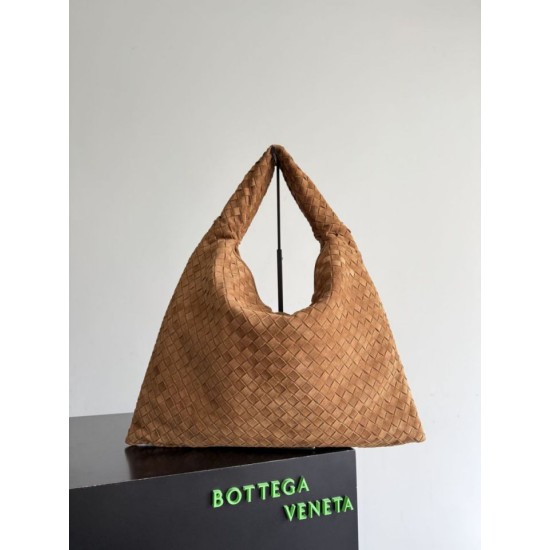 1:1 Replica Bottega Veneta Large Hop Shoulder Bag Brown Suede Knockoff