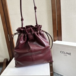 1:1 Replica Celine Crystal Small Hobo Bag Brown Knockoff