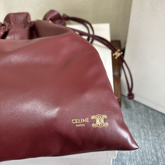 1:1 Replica Celine Crystal Small Hobo Bag Brown Knockoff