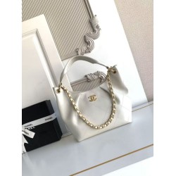 1:1 Replica Chanel 26C Maxi Hobo Hippie Bag AS5970 AS5978 White Knockoff