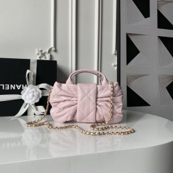 1:1 Replica Chanel 25K Mini Bow AS5849 Pink Lambskin Knockoff