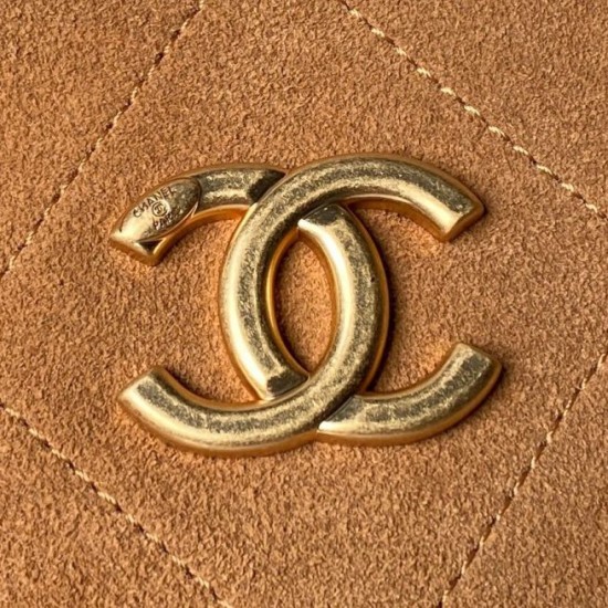 AAA Replica Chanel 26C Maxi Hobo Hippie Bag AS5970 AS5978 Brown Suede 1:1 Replica Chanel 26C Maxi Hobo Hippie Bag AS5970 AS5978 Brown Suede Knockoff