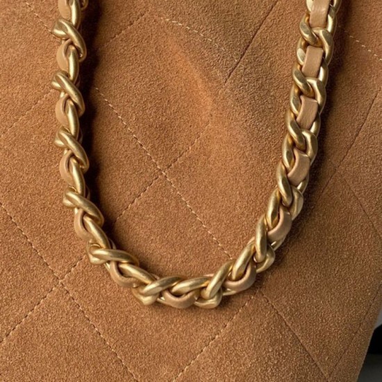 AAA Replica Chanel 26C Maxi Hobo Hippie Bag AS5970 AS5978 Brown Suede 1:1 Replica Chanel 26C Maxi Hobo Hippie Bag AS5970 AS5978 Brown Suede Knockoff