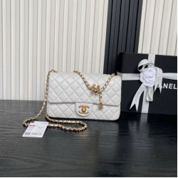 1:1 Replica Chanel AS5756 Small Bag Rectangular Flap Bag with Top Handle White Knockoff