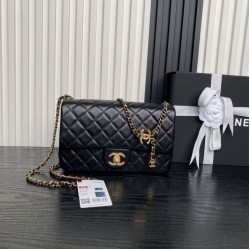 1:1 Replica Chanel AS5756 Small Rectangular Flap Bag with Top Handle Black Knockoff