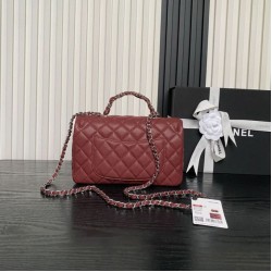 1:1 Replica Chanel Small Chain Shoulder Bag with Top Handle Red AS5702 Knockoff